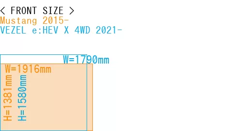 #Mustang 2015- + VEZEL e:HEV X 4WD 2021-